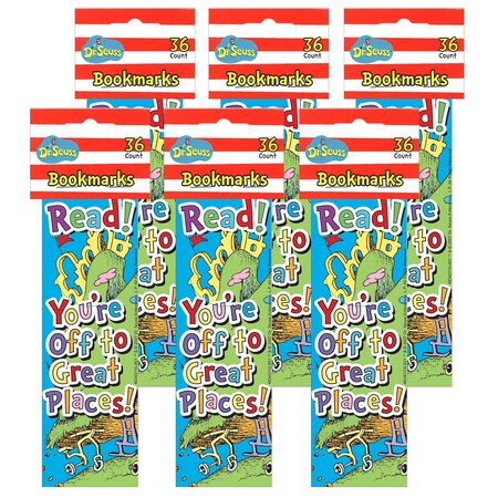 Eureka Dr. Seuss Oh, The Places. Bookmarks, PK216 834311